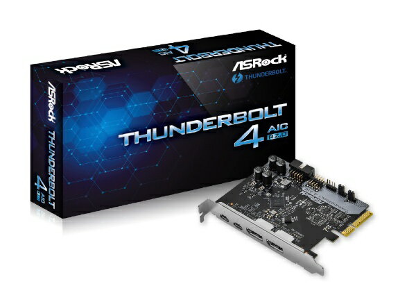 ASROCKåå 󥿡ե Thunderbolt 4 Type-C2DisplayPortϡ2TBTإåԥ1USB 2.0إåԥ1PCI Express 3.0 Thunderbolt 4 AIC R2.0