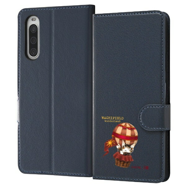 イングレム｜Ingrem Xperia 10 IV / 『猫のダヤン』/耐衝撃 手帳型レザーケースマグネット オートスリープ機能対応 ダヤン_気球 IJ-IXP10M4ELC3DN/DY4