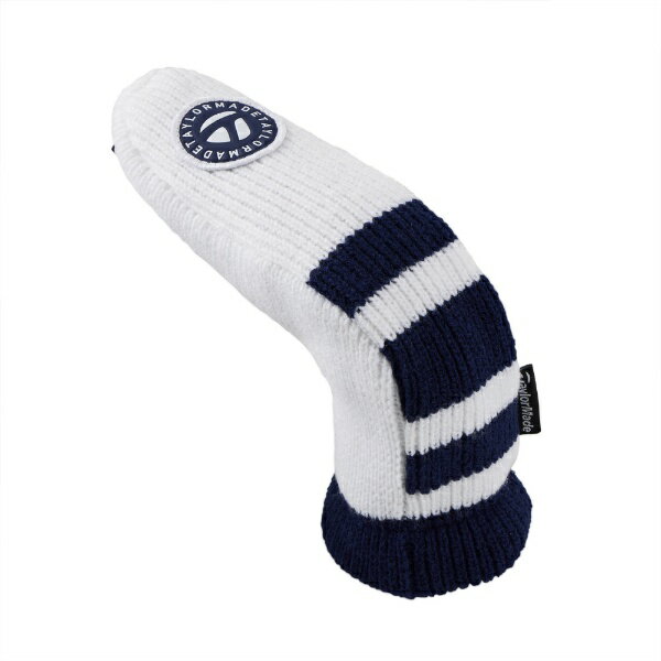 テーラーメイドゴルフ｜Taylor Made Golf ヘッドカバー ブレード型パター用 ニットパターカバーマレット(L10×W2.5×H9.5 cm/ホワイト)TL199