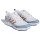 アディダス|adidas 24.0cm レディース ゴルフシューズ ウィメンズ ソーラースター ボア 幅:EE相当(フットウェアホワイト×ワンダークレイ×ワンダ...