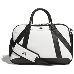 アディダス｜adidas シューズポケット付き 合成皮革 ボストンバッグ(30cm×48cm×22cm/ホワイト) MKO67【返品交換不可】