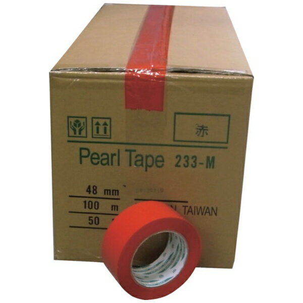 まつうら工業｜MATSUURA まつうら　カラーOPP粘着テープ　48mm×100m　赤　50巻／箱（55μ） KSNO.233MRED50P