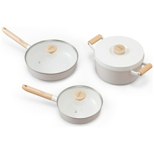 【エントリーで最大全額ポイント還元｜9/11迄】 IRIS OHYAMA｜アイリスオーヤマ ルオント フライパン・なべ 6点セット