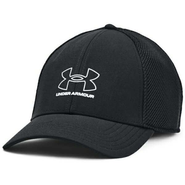 アンダーアーマー｜UNDER ARMOUR メンズ UAアイソチル ドライバー メッシュキャップ UA ISO-CHILL DRIVER MESH CAP(LG/XLサイズ：頭囲58cm/Black×White) 1369804