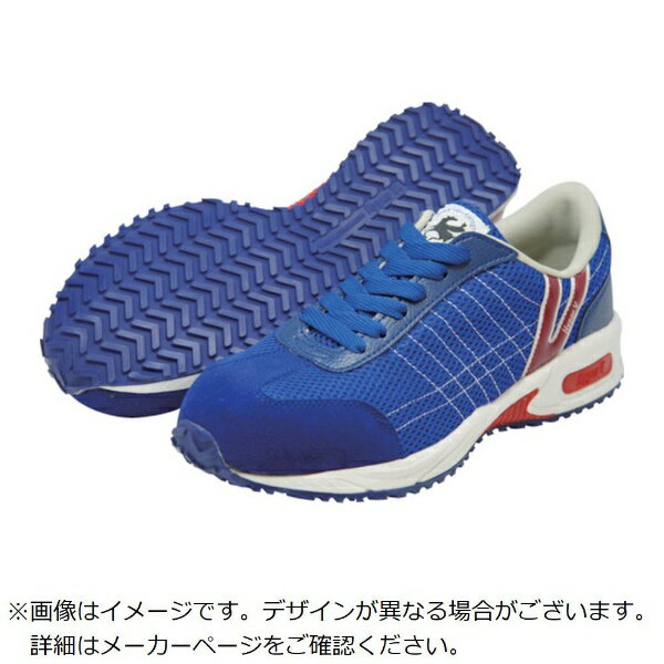 日進ゴム｜NISSIN RUBBER 日進　耐滑樹脂先芯入りスニーカー　ブルー　25．5cm