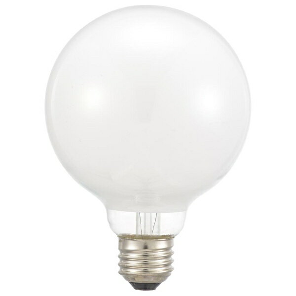 オーム電機｜OHM ELECTRIC 長寿命ボール電球E2640W形G95ホワイト LB-GL9660K-CN [E26 /ボール電球形 /4..