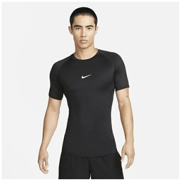 ナイキ｜NIKE メンズ ナイキ プロ Dri-FIT タイト ショートスリーブ フィットネストップ(Lサイズ/ブラック×ホワイト) FB7933【返品交換不可】