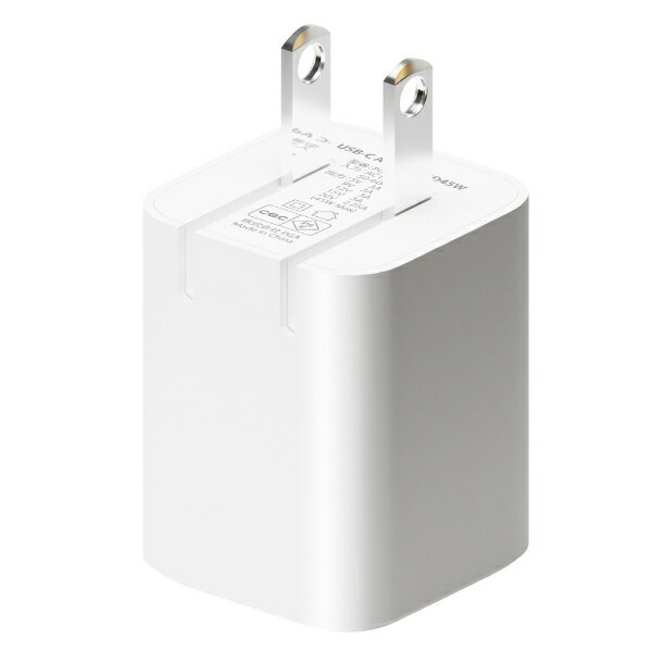 PGA｜ピージーエー USB PD 45W USB-C 電源アダプター Premium Style ホワイト PG-PD45AD02WH [1ポート /USB Power Delivery対応] 3