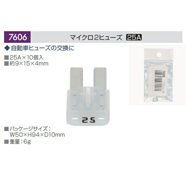 ������󹩶ȡ�amon 7606���ޥ�����2�ҥ塼����25A������9��15��4mm�ˡ�10������ 7606