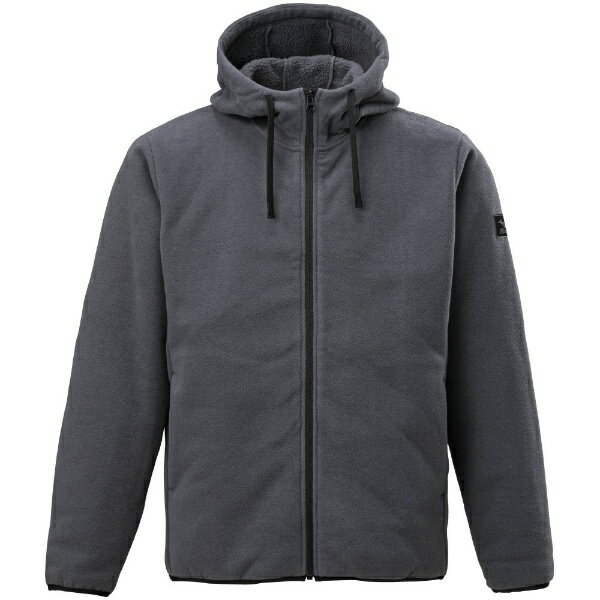 mizuno｜ミズノ メンズ 裏ボアフリースパーカー(Mサイズ/チャコール) C2JC2602 07【返品交換不可】