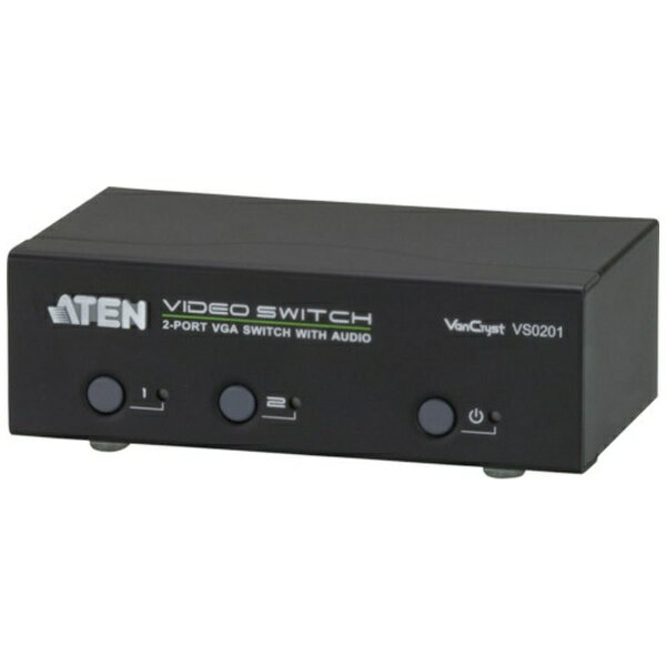 ATEN｜エーテン ATEN　ビデオ切替機　VGA　／　2入力　／　1出力　／　オーディオ