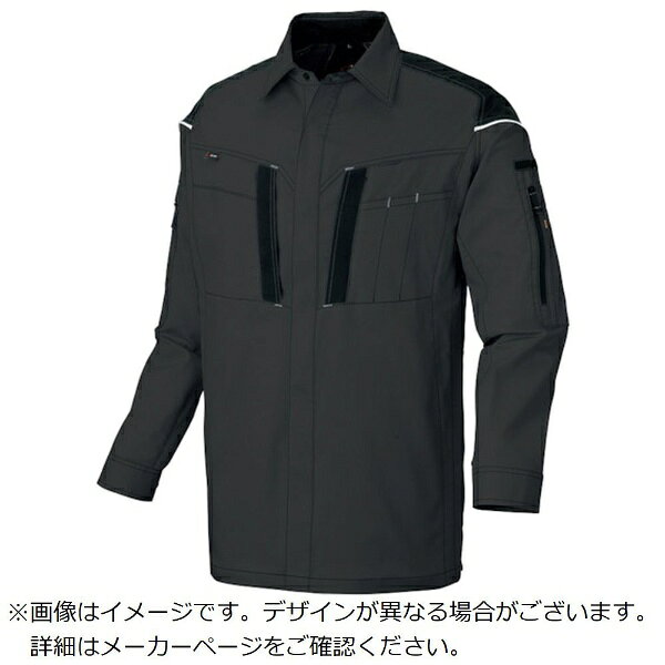 ■ストレッチ生地使用と立体カッティングで、腕・肩部分が動かしやすい作業着です。■制電防止タイプです。【仕様】・春夏向け商品・JIS−T8118適合・フルハーネス対応・ストレッチ生地使用・耐摩耗生地使用（配色部分）【材質／仕上】・作業全般に。