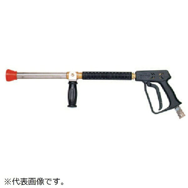 ■レバーの切替で、直噴（遠方に放水）と拡散噴射（円すい状に放水）ができます。【用途】・高圧洗浄機用ガン。・建築物解体現場のホコリ押さえなど。【仕様】・適合機種： 高圧洗浄機16／200G・GP・GS、13／150G・13／100GS・ホース接続： SUSワンタッチカプラ【材質／仕上】・本体： 青銅・カプラ： ステンレス・カバー： 樹脂