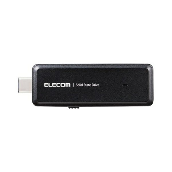 エレコム｜ELECOM ESD-EMH1000GBK 外付けSSD USB-C接続 PS5対応(Android/iPadOS/Mac/Windows11対応) ブラック [1TB /ポータブル型]