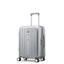 【エントリーで2倍pt(5/1まで)】 SWISS MILITARY｜スイスミリタリー スーツケース 55cm 42L（機内持ち込み可） CYGNUS（シグナス） メタリックシルバー SM-A820 SILVER TSAロック搭載