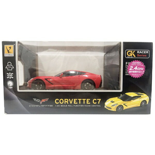 童友社｜DOYUSHA 1/24 2.4GHz RCカー キャデラック コルベット C7（赤）