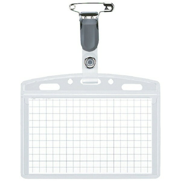 KOKUYO｜コクヨ コクヨ タッグ名札（PET） 安全ピン・クリップ両用 名刺サイズ用ヨコ ナフ−155N 62555708