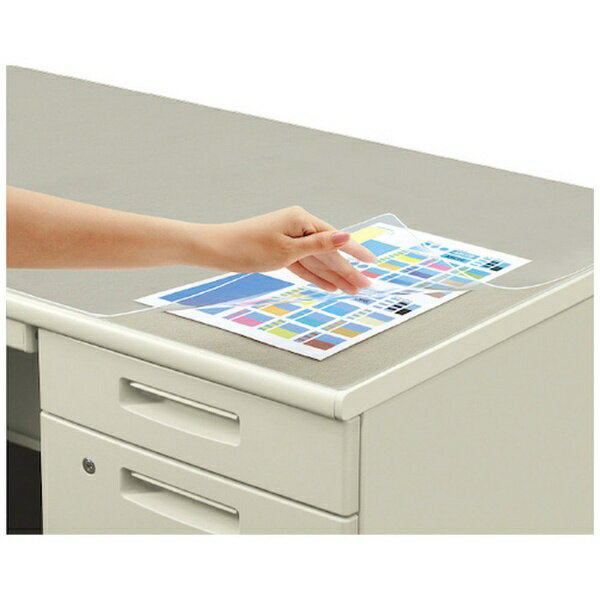 【エントリーで最大全額ポイント還元｜2/5まで】 KOKUYO｜コクヨ コクヨ デスクマット軟質W（オレフィン系樹脂） 透明 下敷き付 1600×600デスク用 マ−1866M 56008579