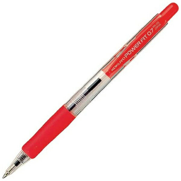 KOKUYO｜コクヨ 再生樹脂ボールペン パワーフィット 赤(インク色：赤) PR-100R [0.7mm]
