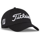 タイトリスト｜Titleist メンズ ツアーエリートキャップ(MLサイズ：57〜59cm/ブラック×ホワイト) TH23FTELA【返品交換不可】 2