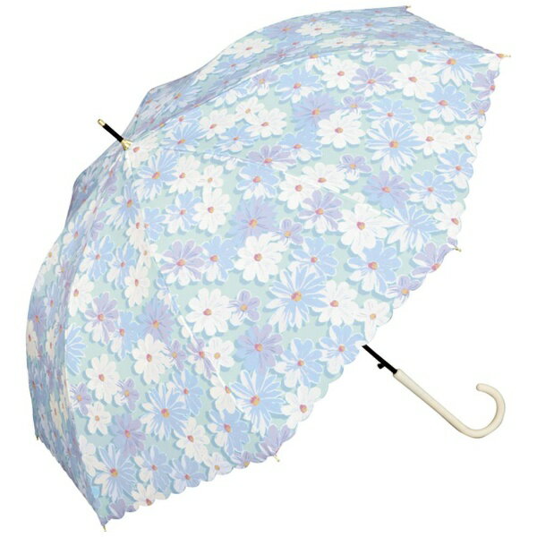 油絵で描いたような優しい色合いのお花柄がかわいい雨傘油絵で描いたようなお花柄で遠目から見ると少し立体感があるように見えます。傘一面に広がる優しい色合いのお花柄とスカラップのふちが可愛いデザインです。■ 晴れの日も使える雨傘（晴雨兼用）この製品は雨傘としてお使い頂くことを主としていますが、紫外線防止効果があります。但し、色の濃淡によって紫外線遮蔽率（UVカット率）が異なります。次の数値を目安としてご参照ください。淡色：約80％、濃色：約90％≪開閉方法≫ワンタッチで開けるジャンプ式。荷物が多いときでも片手で簡単に開けます。ご使用になる前に製品に付属しているご使用上の注意をお読みください。[Wpc. / ダブリュピーシー]国内売上TOP。 進化を続ける傘ブランド。「新たな可能性を生み出す」をスローガンに2004年に誕生したドメスティックブランド。様々な世代やジャンルの方に傘を持つことへの美意識を発信し続けます。そして雨の日も晴れの日も幸せを感じてもらえる製品をお届けします。