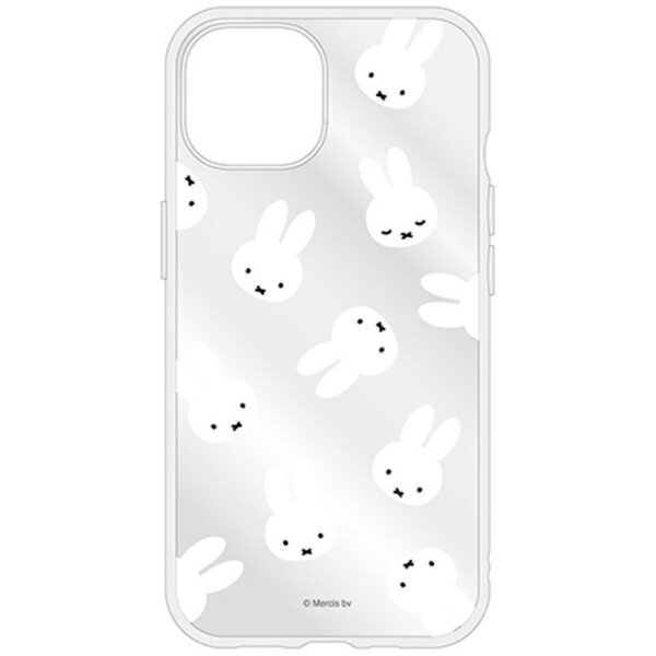グルマンディーズ｜gourmandise iPhone 15（6.1インチ） IIII fit ケース ミッフィー フェイス総柄 MF-441A