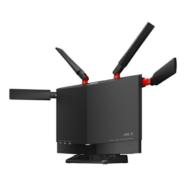 BUFFALO｜バッファロー Wi-Fiルーター 4803+860Mbps AirStation(ネット脅威ブロッカー2対応・ハイパフォーマンスモデル) ブラック WXR-5700AX7P 