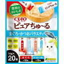 いなばペットフード｜INABA-PETFOOD CIAO（チャオ）ピュアちゅ〜る まぐろ・かつおバラエティ 14g×20本入