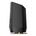 BUFFALO｜バッファロー Wi-Fiルーター 4803+1146Mbps AirStation(ネット脅威ブロッカー2対応・プレミアムモデル) マットブラック WSR-6000AX8P-MB [Wi-Fi 6(ax) /IPv6対応]