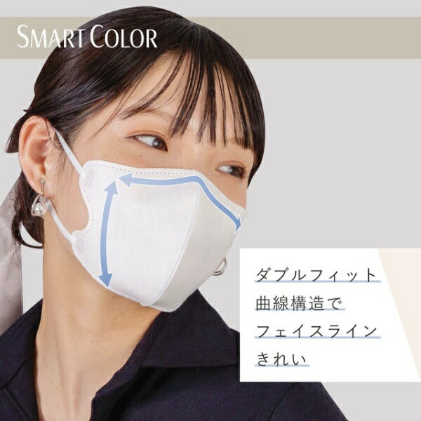ユニチャーム｜unicharm 超快適マスク SMART COLOR ふつう 20枚 パールホワイト