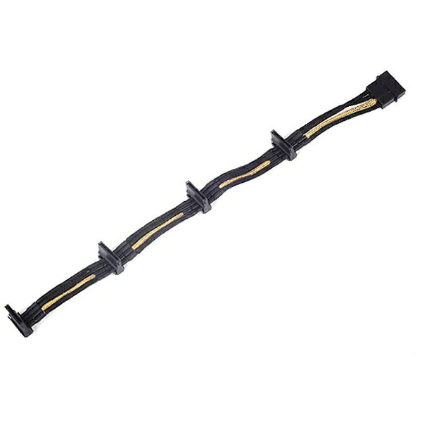 楽天ビック(ビックカメラ×楽天)のSilverStone｜シルバーストーン 電源延長ケーブル ペリフェラル4pin⇒SATA×4 PP07-BTSBG ブラック/ゴールド SST-PP07-BTSBG｜アングル3