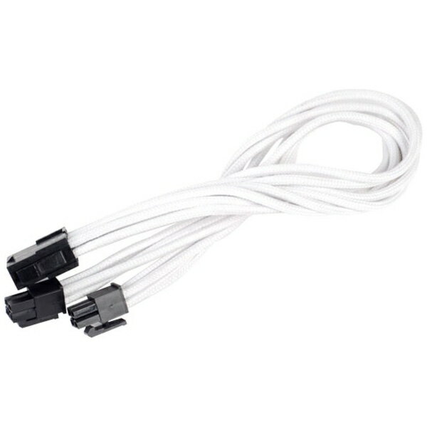 SilverStone｜シルバーストーン 電源延長ケーブル ATX 12V 8pin⇒4+4pin PP07-EPS8W ホワイト SST-PP07-..