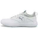 プーマ|PUMA 24.0cm レディース ウィメンズ ゴルフ イグナイト マリブ スパイクレス シューズ(PUMA White×PUMA Silver×Luc...