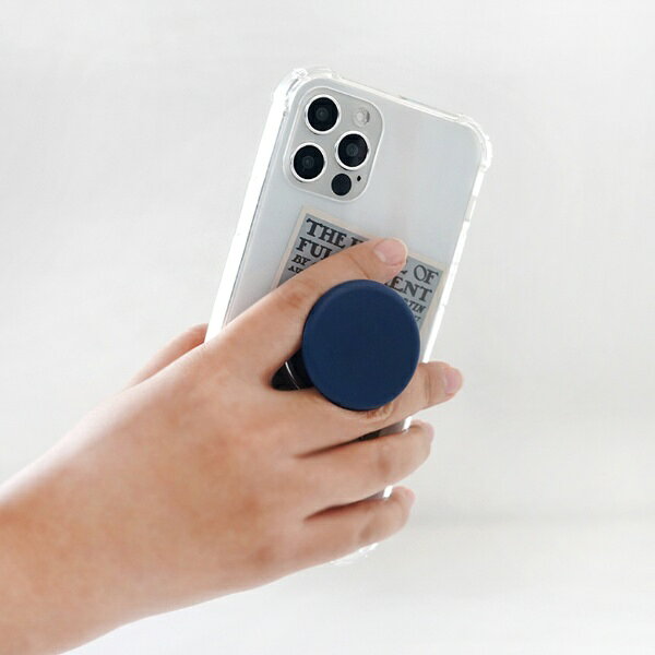 楽天ビック(ビックカメラ×楽天)のiBURSTER グリップトック スマホグリップ 円型 マカロン オレンジ｜アングル2