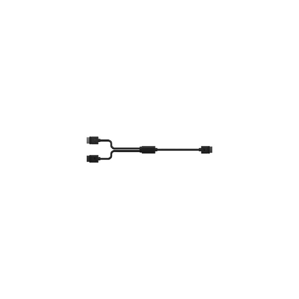 CORSAIR�å��륻�� iCUE LINK�� Y-Cable 600mm Y��2ʬ�� �֥�å� CL-9011124-WW
