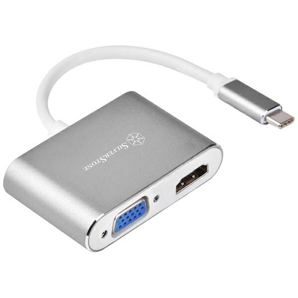 SilverStone｜シルバーストーン ［USB-C オス→メス HDMI / VGA］変換アダプタ EP16 SST-EP16C