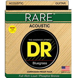 DR｜ディーアール アコースティックギター用アンコーティング弦 EXTRA LIGHT RARE SERIES for ACOUSTIC GUITAR RPL-10