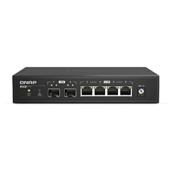 【エントリーで最大全額ポイント還元｜1/5まで】 QNAP｜キューナップ スイッチングハブ [4ポート /10Gi..