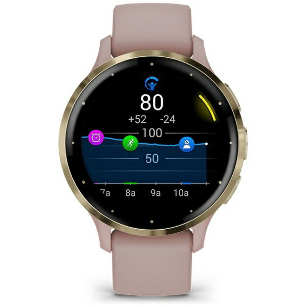 GARMIN｜ガーミン Venu 3S（ヴェニュー 3S）GPSスマートウォッチ Pink Dawn / Peach Gold 010-02785-43【Suica対応】 - Image 3
