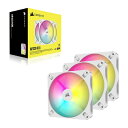 CORSAIR｜コルセア ケースファンx3 120mm /1850RPM AR120 RGB WHITE Triple Fan Kit ホワイト CO-9050169-WW