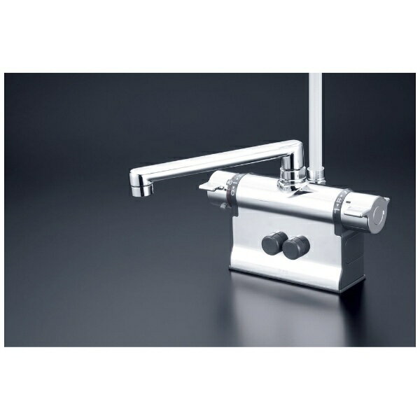 KVK｜ケーブイケー デッキ形サーモスタット式シャワー 240mmパイプ付（撥水） KF3011ZTR2HS