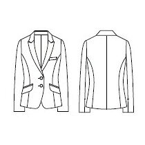 楽天ビック(ビックカメラ×楽天)のカーシーカシマ｜KARSEE KASHIMA ニットジャケット EAJ685 5号 ブラック｜アングル2
