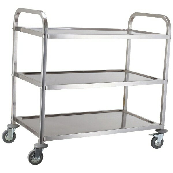 エムテートリマツ｜MT-Torimatsu MTI 18-8ワゴン 3段4輪 S 044427003 カート 回診車