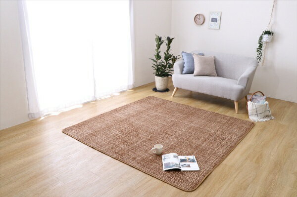 Wool - イケヒコ｜IKEHIKO ホットカーペット対応ラグ　無地調柄約　1畳 ベージュ