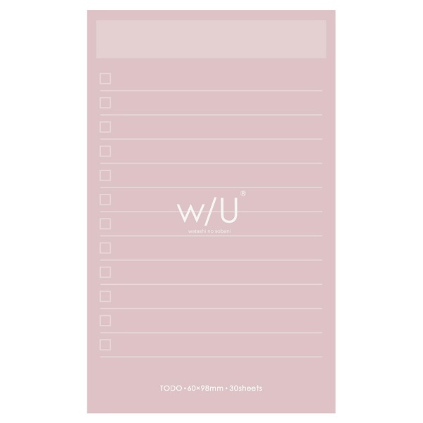 ナカバヤシ|Nakabayashi ノート付箋 スリム シェルピンク