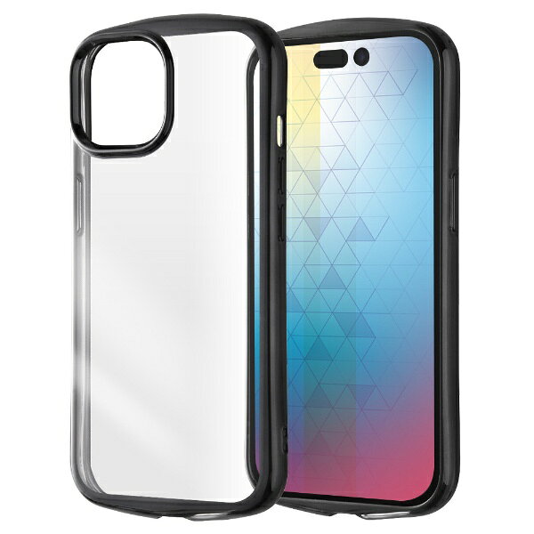 レイアウト｜rayout iPhone 15 / 14 / 13 Like standard 耐衝撃 TPUソフトケース METAMORU/ブラック RT-P41TC13/BM