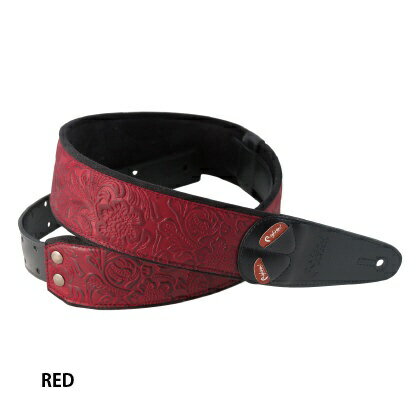 Right On!STRAPS｜ライトオンストラップ ギター/ベース用ストラップ RIGHTON!STRAPS レッド SANDOKAN RED