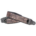 Right On!STRAPS｜ライトオンストラップ ギター/ベース用ストラップ RIGHTON!STRAPS ブラウン J-PAISLEY VELVET