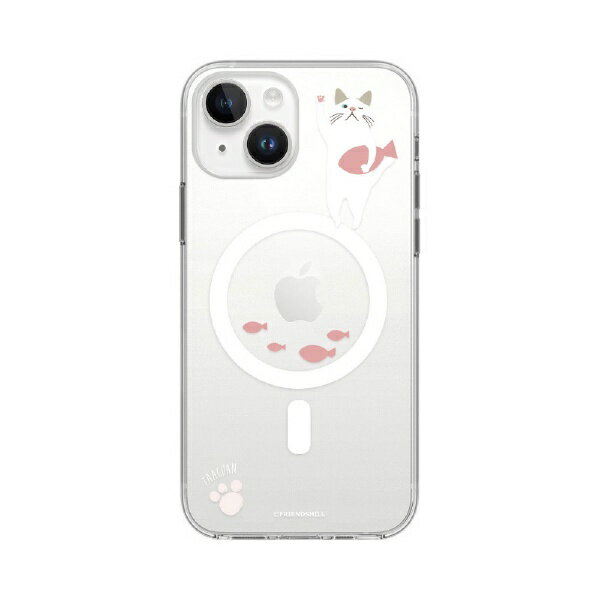 Rakuten - ROA｜ロア iPhone 15（6.1インチ）　ターチャンMagSafe対応クリアケース abbi FRIENDS おさかなピンク ABF25345i15