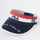 フィラゴルフ|FILA GOLF レディース トリコロール サンバイザー(フリーサイズ:頭回り56.0cm/ネイビー) 793923